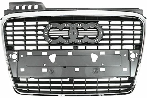 [AU1200112] [AU1200112] Grille assy AUDI A4 2007-2009 Info: CABRIO; w/o S-Line Pkg; Silver-Gray; w/Chrome Frame