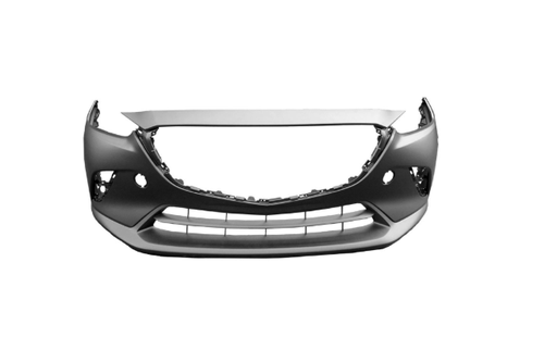 [MA1000242]  Front bumper cover MAZDA CX-3 2016-2019 w/o Chrome Mldg; Smooth Upper/Textured Center & Lower; prime