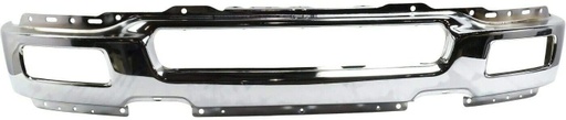 [FO1002390] [FO1002390] Front bumper face bar FORD F-150 2004-2005 w/fog lamps square; chrome; to 8-7-05