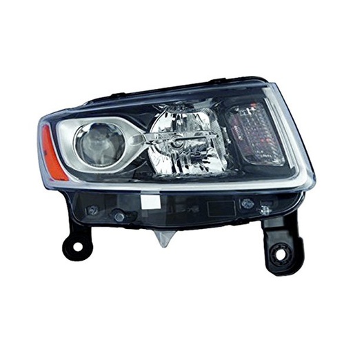 [CH2503247] RT Headlamp assy composite JEEP GRAND CHEROKEE 2014-2016 Info: Halogen; Std Type; Chrome
