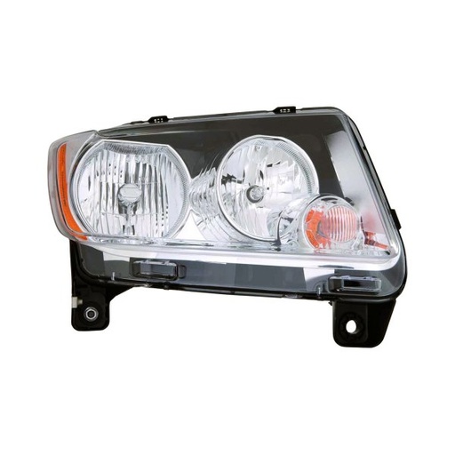 [CH2519139] RT Headlamp lens/housing JEEP COMPASS 2011-2013 Info: Halogen; Code LMB; w/o Leveling
