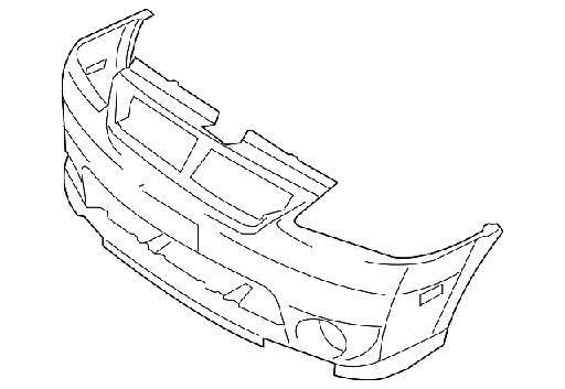 [SZ1000129] Front bumper cover SUZUKI AERIO 2005-2007
