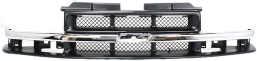 [GM1200419] Grille assy CHEVROLET S10 /BLAZER 1998-2004 Info: grey w/bright molding
