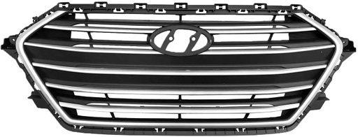[HY1200204] Grille assy HYUNDAI ELANTRA 2017-2018 1.4L TURBO|2.0L; Sedan; USA Built; Silver 