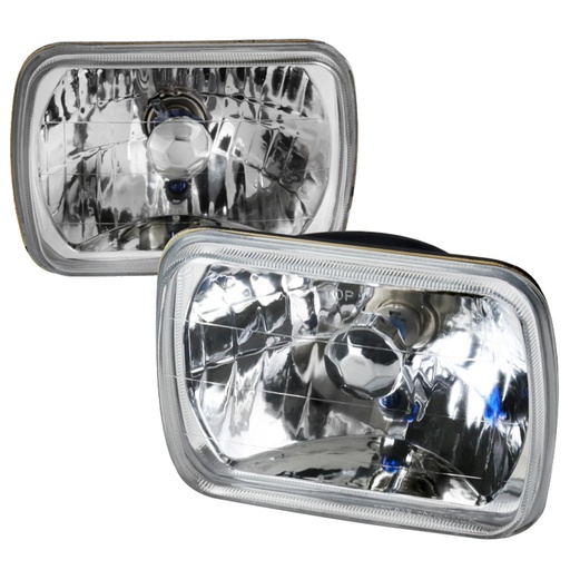 [R010505-0022] Universal Square H4 Lamp Info: Bulb Changeable