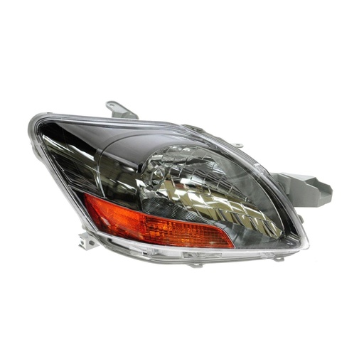 [TO2519120] RT Headlamp lens/housing TOYOTA YARIS 2007-2011: Sedan; Smoked housing