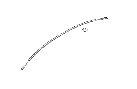 [75552-WB001] [75552-WB001] LT Molding Roof Drip TOYOTA YARIS iA 2016-2020  Moulding, Roof Drip Side Finish, LH