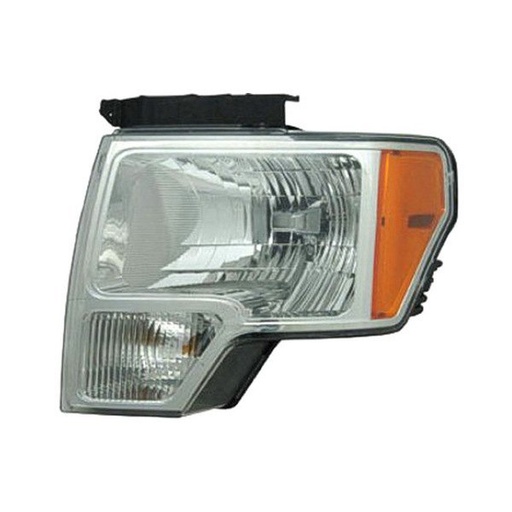 [FO2502287] LT Headlamp composite FORD F-150 2009-2014: Chrome Trim