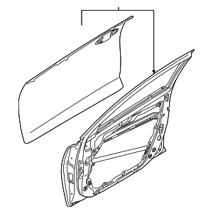 [76004-M7000] RT Front door KIA FORTE 2019-2020