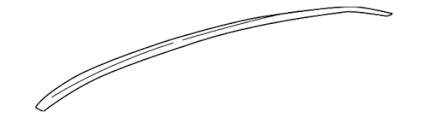 [75551-0D132] RT Roof drip molding TOYOTA YARIS 2014-2018