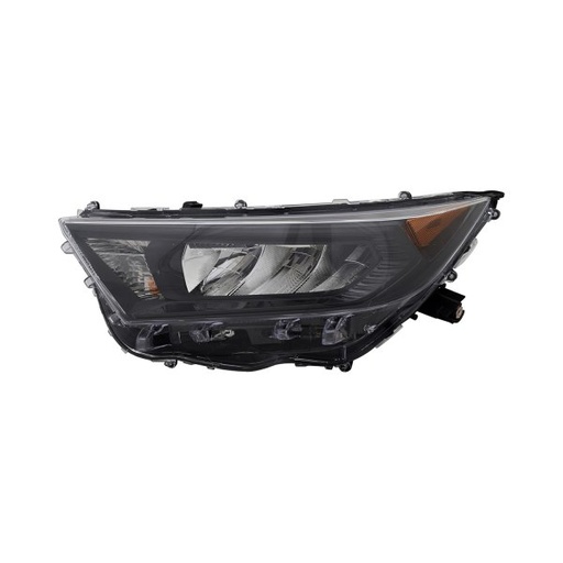 [TO2502274] LT Headlamp assy composite TOYOTA RAV4 2019-2021: LE; North America Built; Black Bezel
