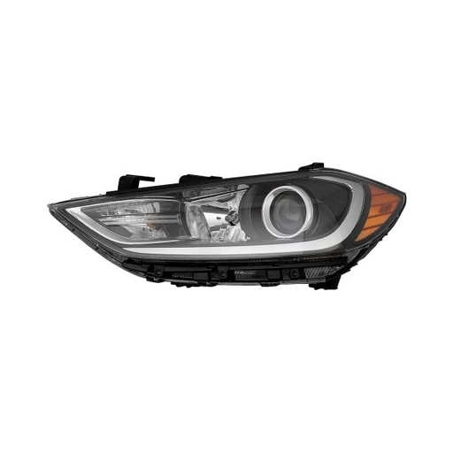 [HY2502204] LT Headlamp assy composite HYUNDAI ELANTRA 2017-2018; Halogen; w/DRL
