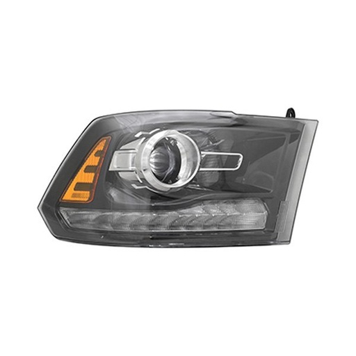 [CH2503289] [CH2503289] RT Headlamp assy composite DODGE RAM 1500 2016-2018; Projector Type; Black