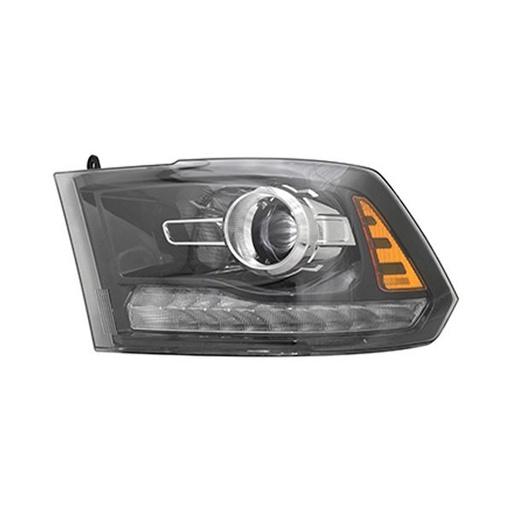 [CH2502289] [CH2502289] LT Headlamp assy composite RAM 1500 2016-2018; Projector Type; Black