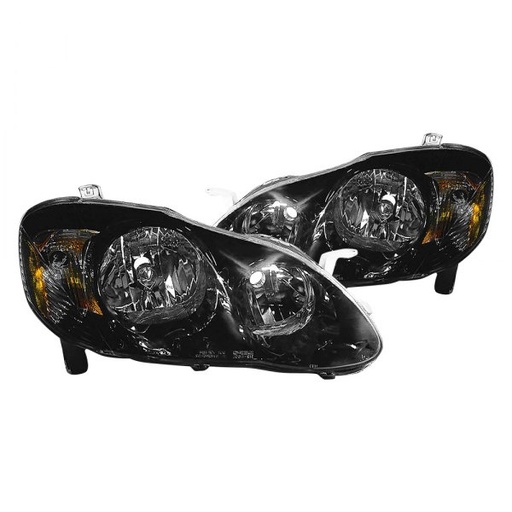 [TO2505112] [TO2505112] Headlamp performance set TOYOTA COROLLA 2003-2008; performance styled; w/black bezel