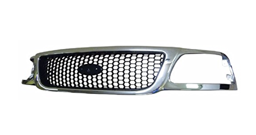 [FO1200404] Grille assy FORD F-150 2000-2004; w/o STX Edition; Honeycomb Style; Chrome
