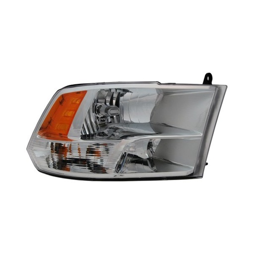 [CH2519135] RT Headlamp lens/housing DODGE RAM 1500 2009-2018; w/Quad Lamps