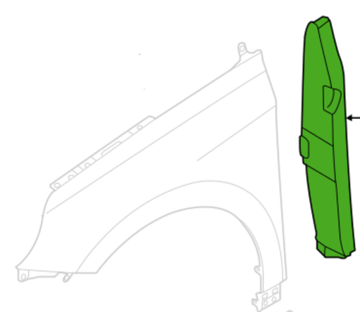 [84142-F2000] RT insulator rear fender HYUNDAI ELANTRA 2016-2020